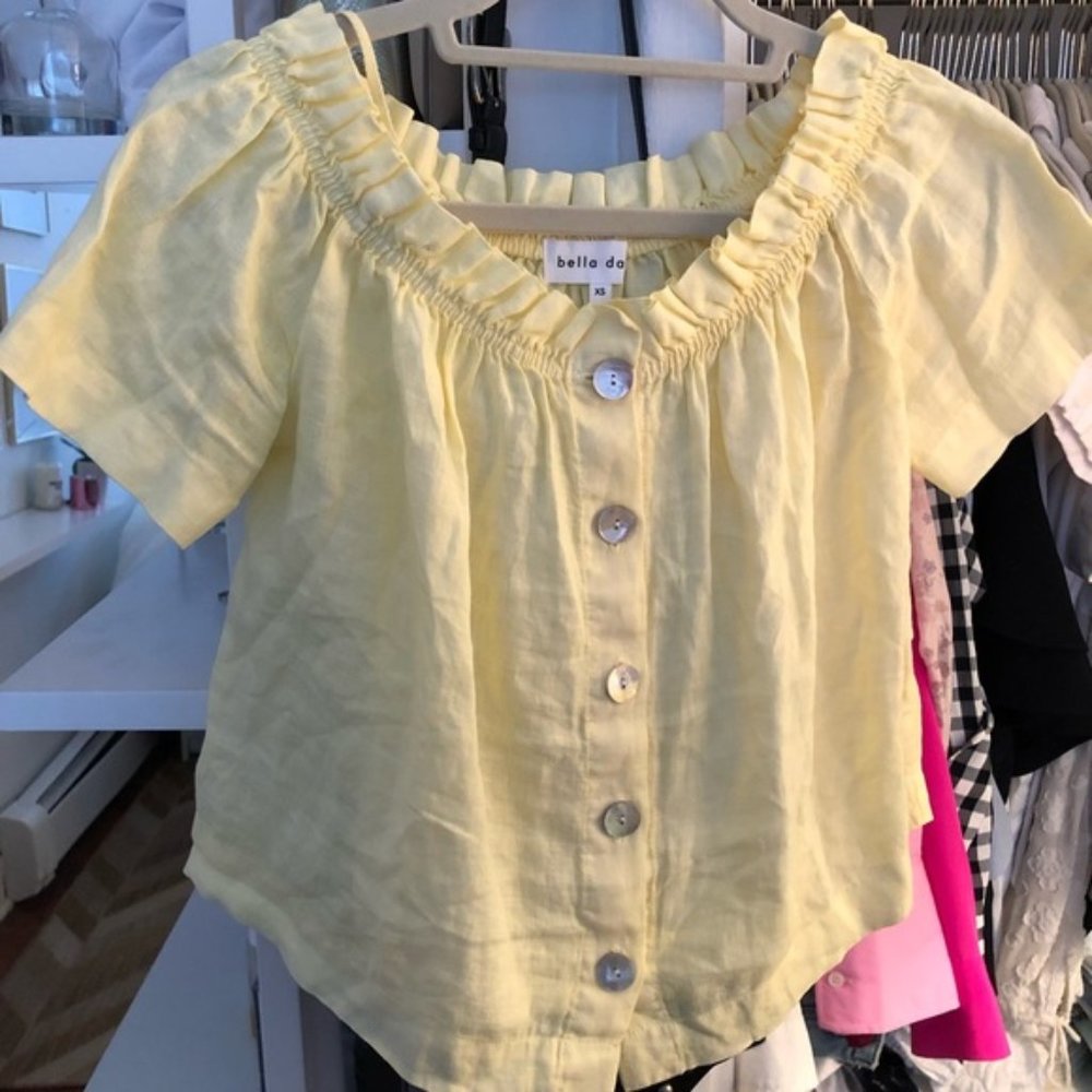 Bella Dahl Ruffle Off-Shoulder Women's Top